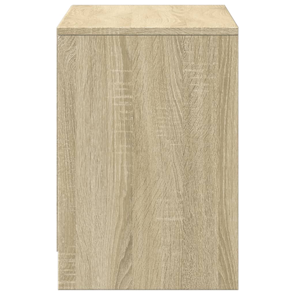 Tv Skříňka S Led Dub Sonoma 100 X 34 X 50 Cm Kompozitní Dřevo
