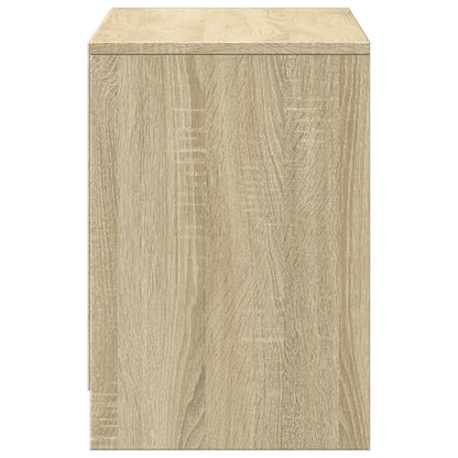 Tv Skříňka S Led Dub Sonoma 100 X 34 X 50 Cm Kompozitní Dřevo