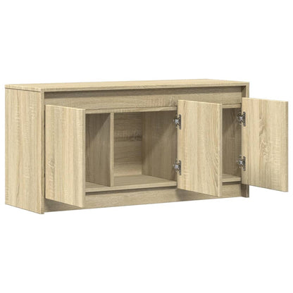 Tv Skříňka S Led Dub Sonoma 100 X 34 X 50 Cm Kompozitní Dřevo
