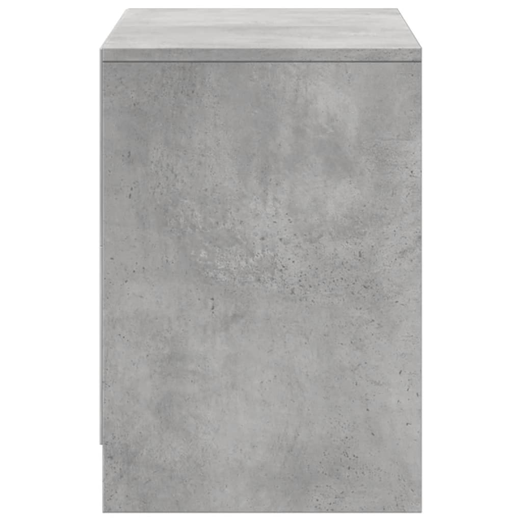 Tv Skříňka S Led Betonově Šedá 100X34X50 Cm Kompozitní Dřevo