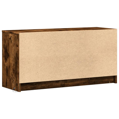 Tv Skříňka S Led Kouřový Dub 100 X 34 X 50 Cm Kompozitní Dřevo