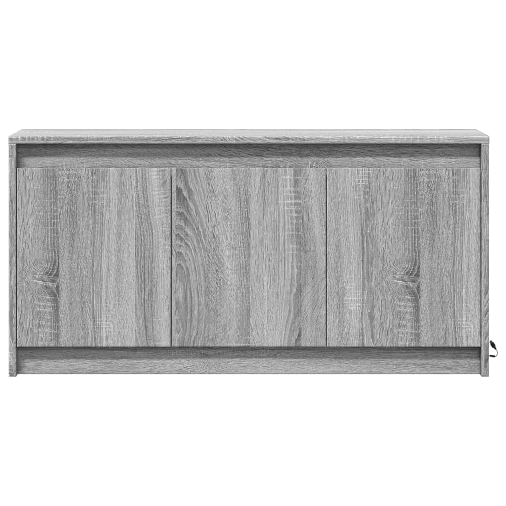 Tv Skříňka S Led Šedá Sonoma 100 X 34 X 50 Cm Kompozitní Dřevo