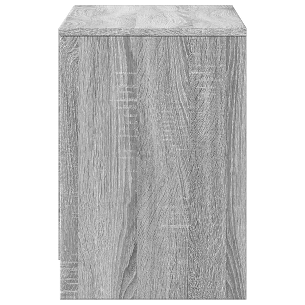 Tv Skříňka S Led Šedá Sonoma 100 X 34 X 50 Cm Kompozitní Dřevo