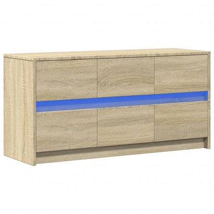 Tv Skříňka S Led 100 X 34 X 50 Cm Kompozitní Dřevo