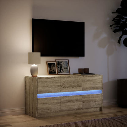 Tv Skříňka S Led 100 X 34 X 50 Cm Kompozitní Dřevo
