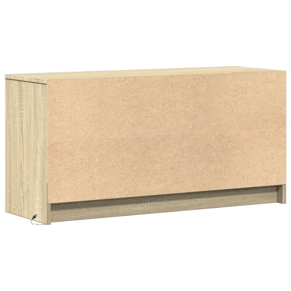 Tv Skříňka S Led 100 X 34 X 50 Cm Kompozitní Dřevo