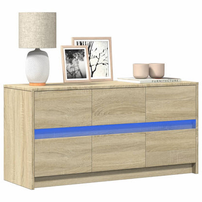 Tv Skříňka S Led 100 X 34 X 50 Cm Kompozitní Dřevo