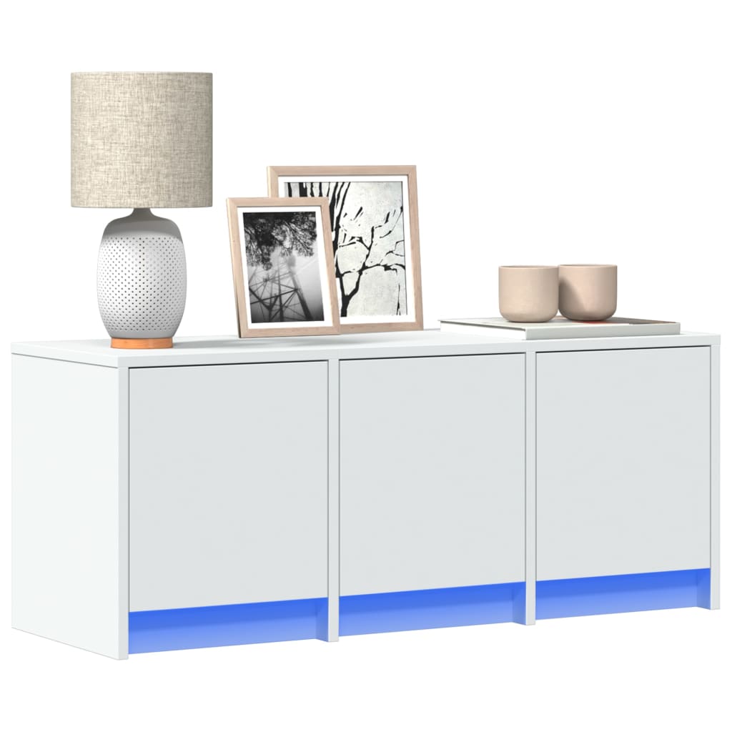 Tv Skříňka S Led 165 X 34 X 40 Cm Kompozitní Dřevo