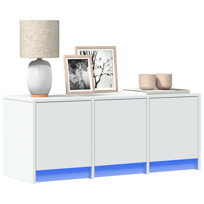 Tv Skříňka S Led 165 X 34 X 40 Cm Kompozitní Dřevo