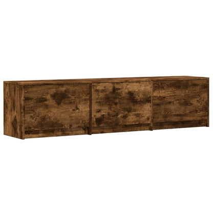 Tv Skříňka S Led 165 X 34 X 40 Cm Kompozitní Dřevo