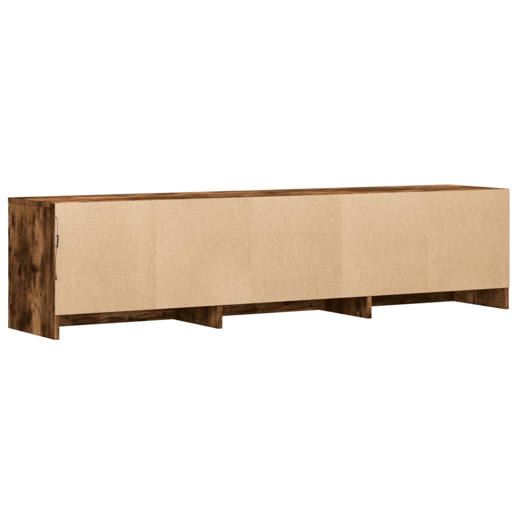Tv Skříňka S Led 165 X 34 X 40 Cm Kompozitní Dřevo