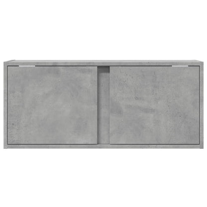 Nástěnná Tv Skříňka S Led Osvětlením Betonově Šedá 80X31X35 Cm