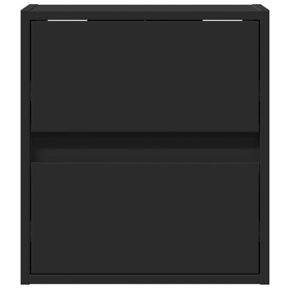 Nástěnné Tv Skříňky S Led Osvětlením 2 Ks Černé 41 X 31 X 45 Cm