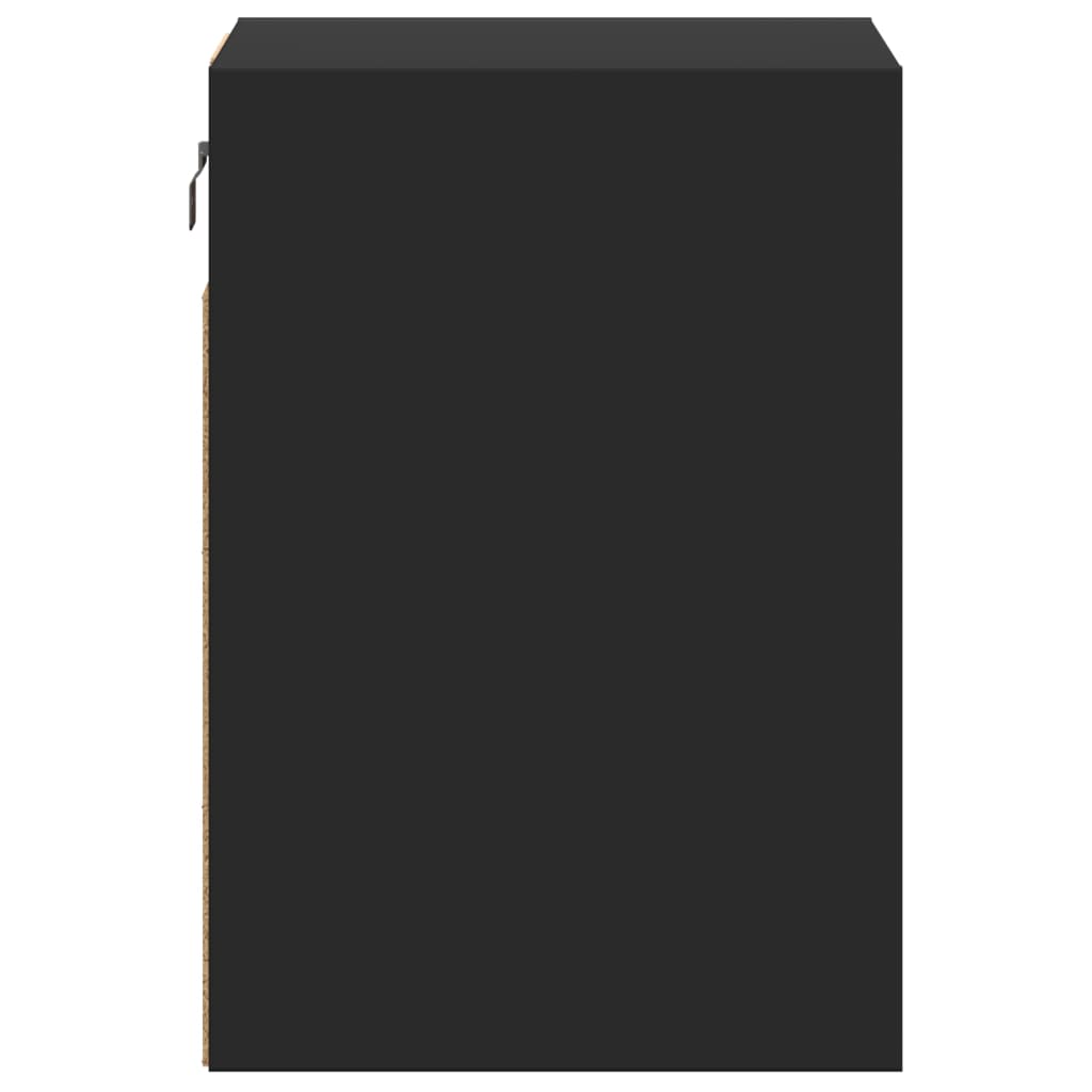 Nástěnné Tv Skříňky S Led Osvětlením 2 Ks Černé 41 X 31 X 45 Cm
