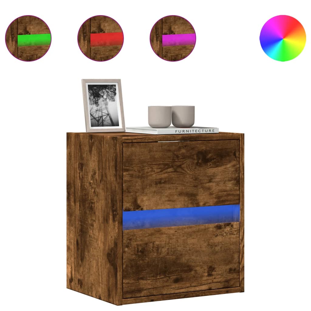 Nástěnná Tv Skříňka S Led Osvětlením 41X31X45 Cm