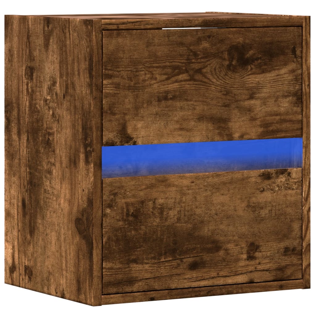 Nástěnná Tv Skříňka S Led Osvětlením 41X31X45 Cm