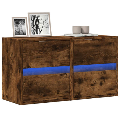 Nástěnná Tv Skříňka S Led Betonově Šedá 180 X 31 X 45 Cm