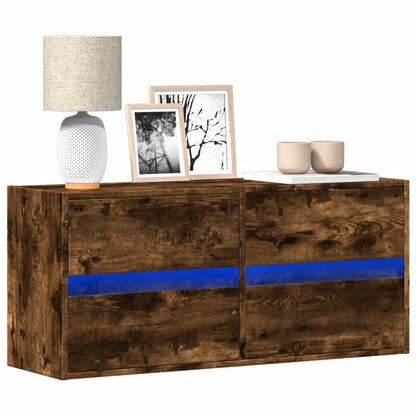 Nástěnná Tv Skříňka S Led Betonově Šedá 180 X 31 X 45 Cm