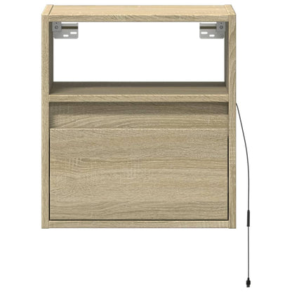 Nástěnná Tv Skříňka S Led Osvětlením 41 X 31 X 45 Cm