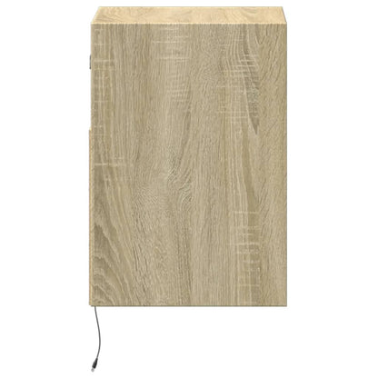 Nástěnná Tv Skříňka S Led Osvětlením 41 X 31 X 45 Cm