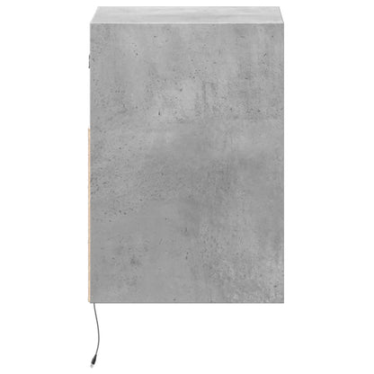 Nástěnná Tv Skříňka S Led Osvětlením Betonově Šedá 41X31X45 Cm