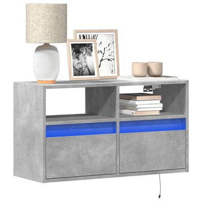 Nástěnná Tv Skříňka S Led Osvětlením 41 X 31 X 45 Cm