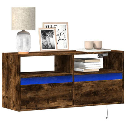 Nástěnná Tv Skříňka S Led Osvětlením 41 X 31 X 45 Cm