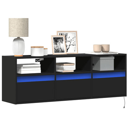 Nástěnná Tv Skříňka S Led Osvětlením 41 X 31 X 45 Cm