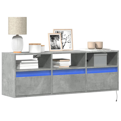 Nástěnná Tv Skříňka S Led Osvětlením 41 X 31 X 45 Cm