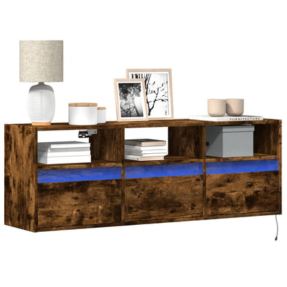 Nástěnná Tv Skříňka S Led Osvětlením 41 X 31 X 45 Cm