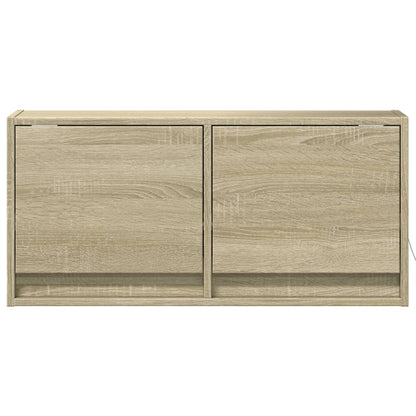 Nástěnná Tv Skříňka S Led Osvětlením 80 X 31 X 35 Cm