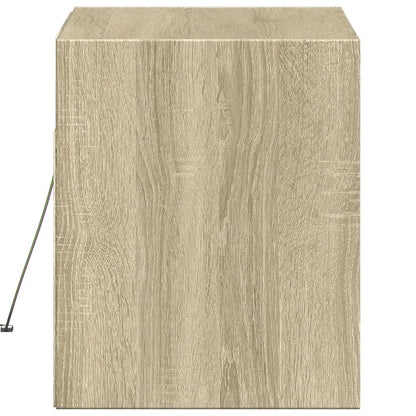 Nástěnná Tv Skříňka S Led Osvětlením 80 X 31 X 35 Cm