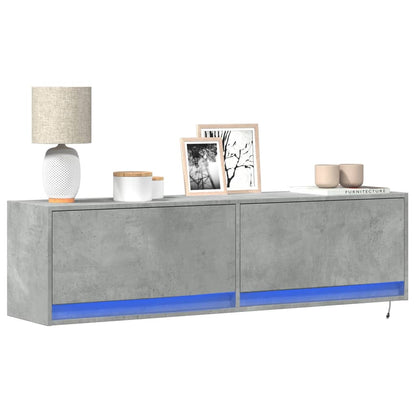Nástěnná Tv Skříňka S Led Osvětlením 80 X 31 X 35 Cm
