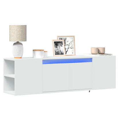 Nástěnná Tv Skříňka S Led Osvětlením 135X31X39,5 Cm