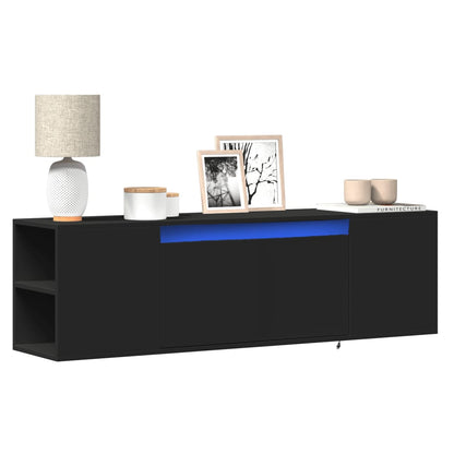 Nástěnná Tv Skříňka S Led Osvětlením 135X31X39,5 Cm