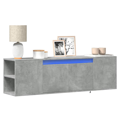 Nástěnná Tv Skříňka S Led Osvětlením 135X31X39,5 Cm
