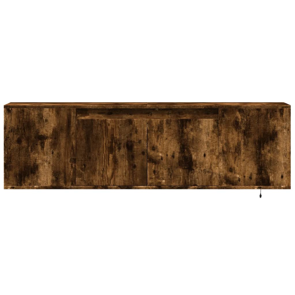 Nástěnná Tv Skříňka S Led Osvětlením 135X31X39,5 Cm