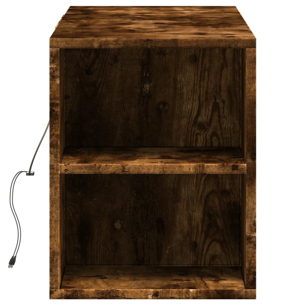 Nástěnná Tv Skříňka S Led Osvětlením 135X31X39,5 Cm