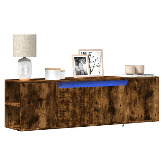 Nástěnná Tv Skříňka S Led Osvětlením 135X31X39,5 Cm