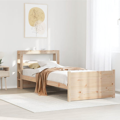 Rám Postele S Čelem 90 X 200 Cm Masivní Borové Dřevo