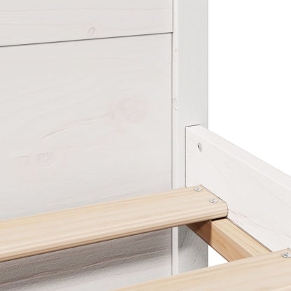 Rám Postele S Čelem Bez Matrace Bílý 180X200 Cm