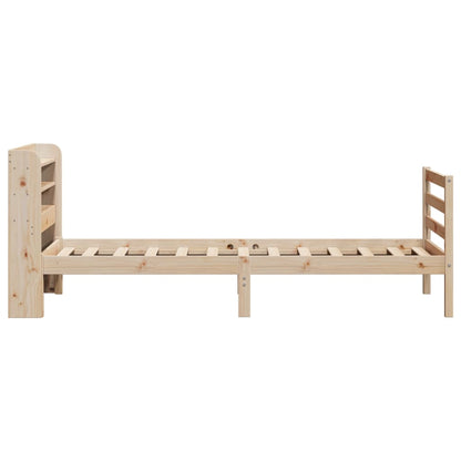 Rám Postele S Čelem 100 X 200 Cm Masivní Borové Dřevo