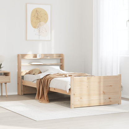 Rám Postele S Čelem 90 X 200 Cm Masivní Borové Dřevo