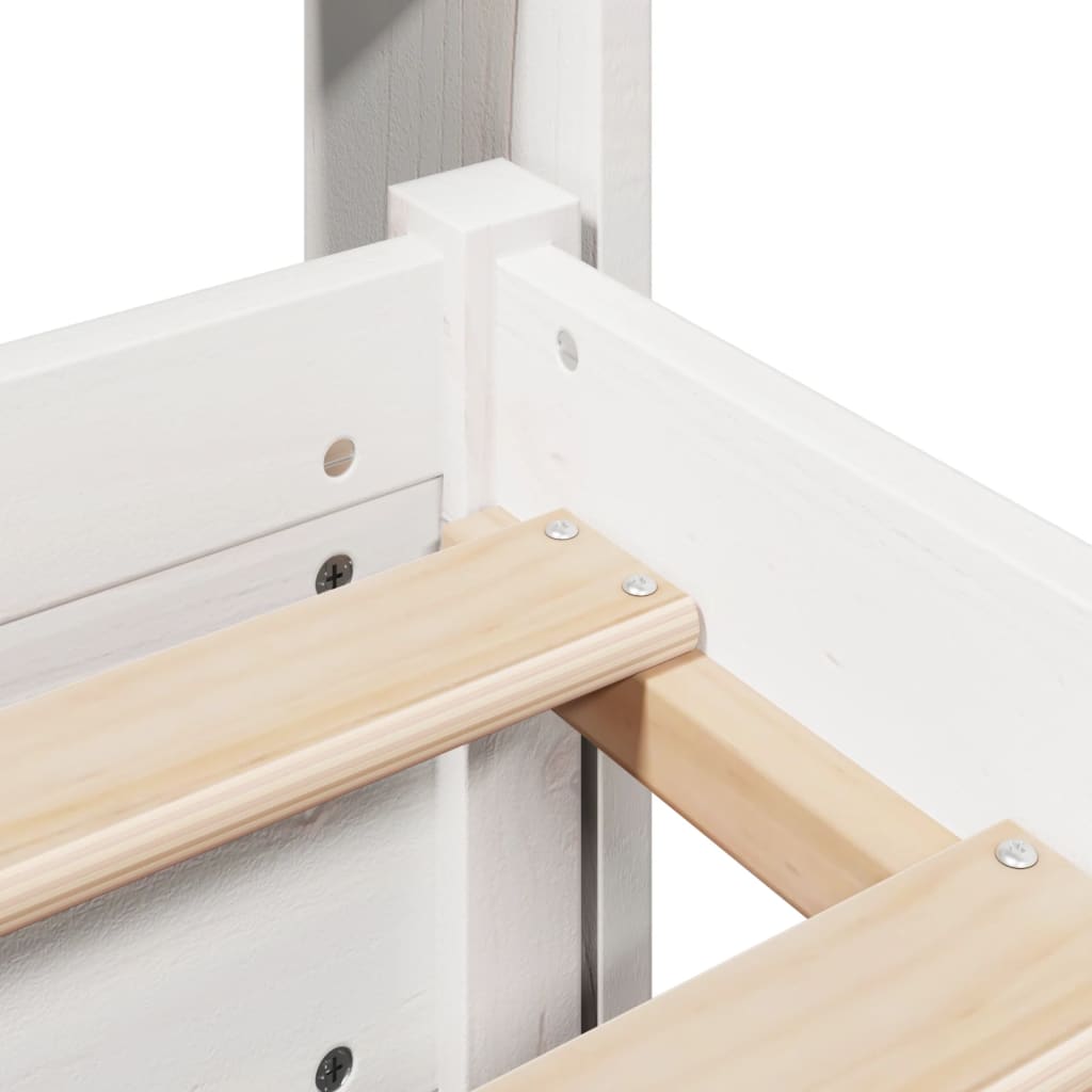 Rám Postele S Čelem Bez Matrace Bílý