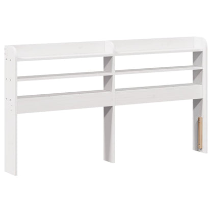 Rám Postele S Čelem Bílý 120 X 190 Cm Masivní Borovice