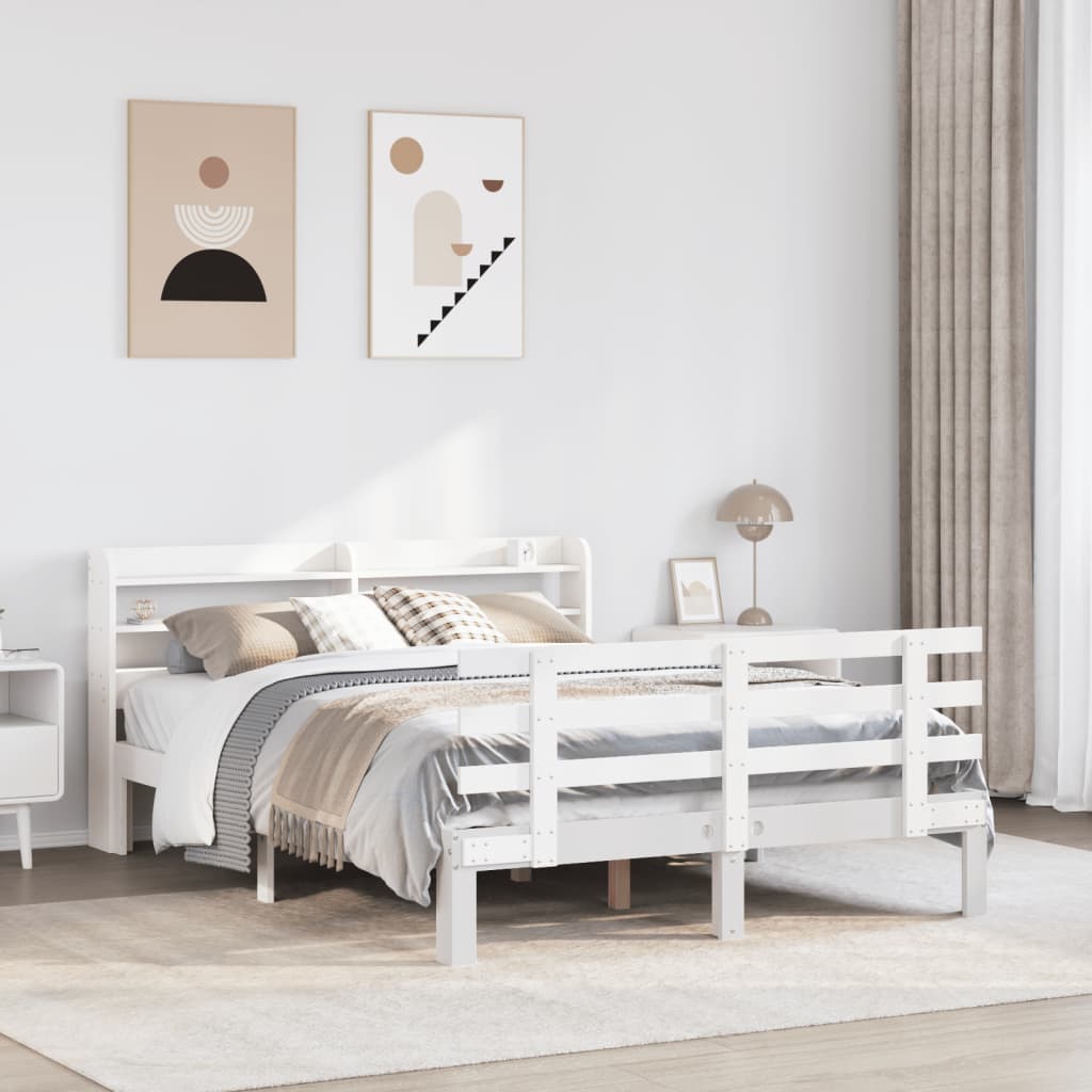 Rám Postele S Čelem Voskově Hnědý Masivní Borovice