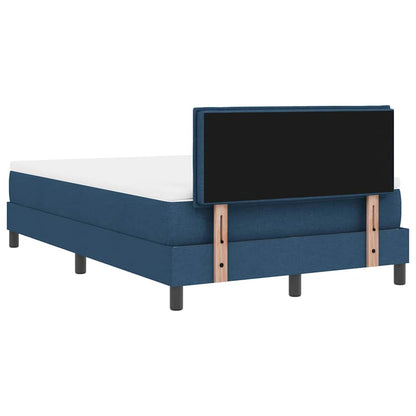 Postel S Boxspringem S Polštářem Modrá 120 X 200 Cm Textil