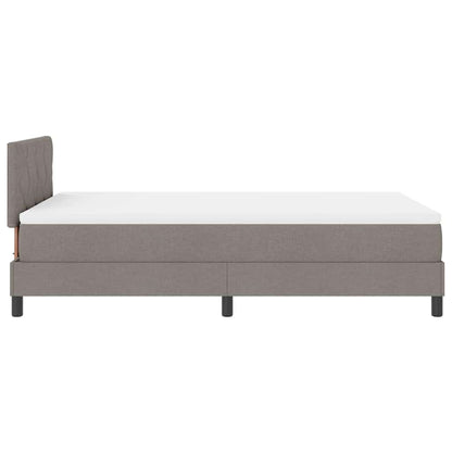 Postel S Boxspringem S Čelo Taupe 120 X 190 Cm Textil