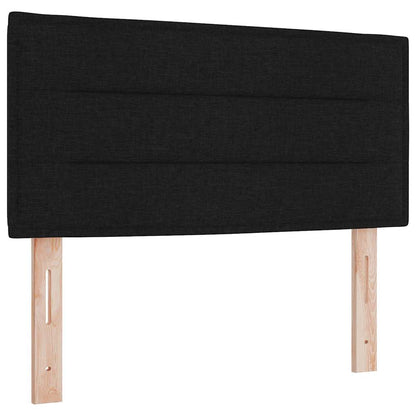 Postel S Boxspringem S Polštářem Černá 80 X 200 Cm Textil