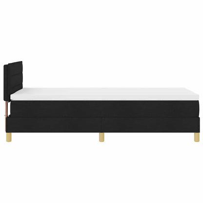 Postel S Boxspringem S Polštářem Černá 100 X 200 Cm Textil